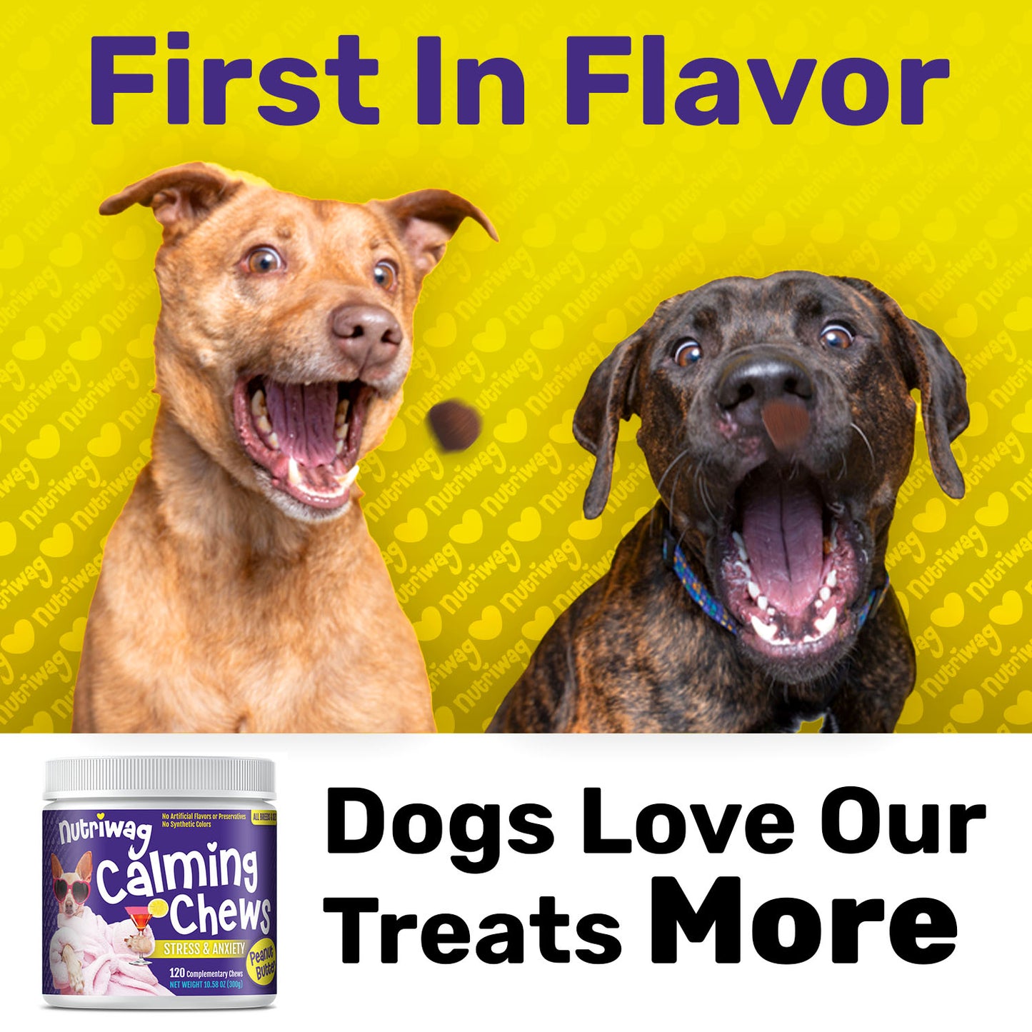 NutriWag Calming Chews - 2 Jars