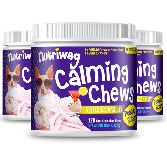 NutriWag Calming Chews - 3 Jars